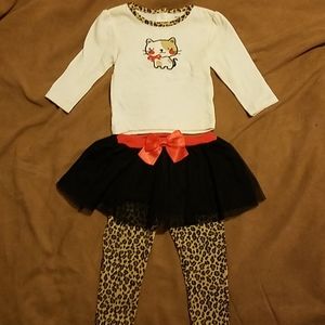 Gerber baby girl 2 piece tutu pants set